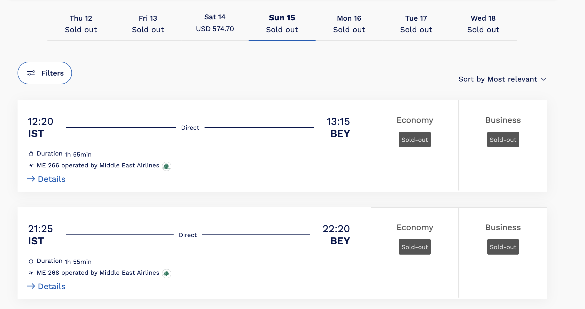 MEA to Resume Regular Flights Starting December 12